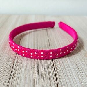Headband Hand-woven Ribbon Pink Children Adult